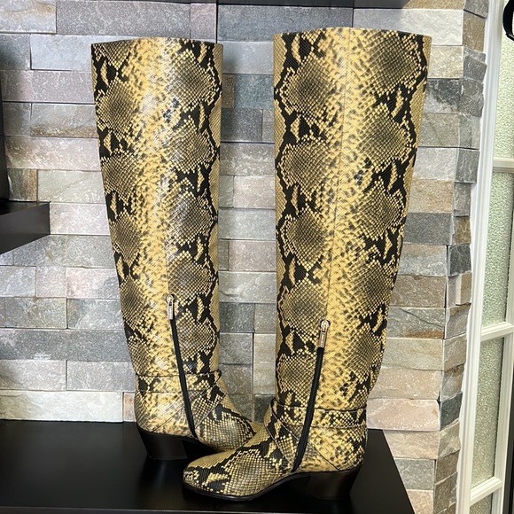 JIMMY CHOO Beca 45mm Snake-Print Boot - Picture 11 of 17